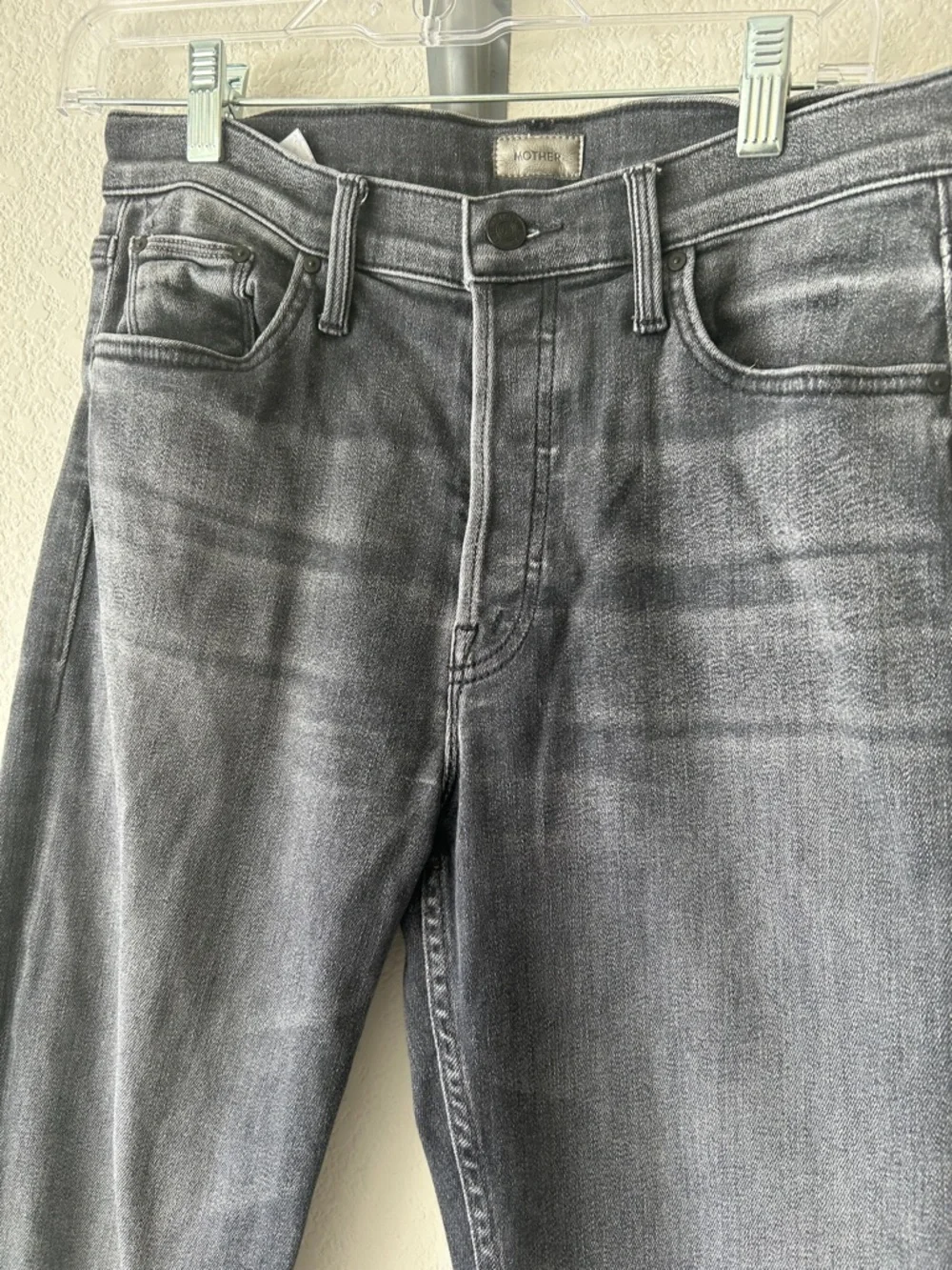 Mother The Tomcat Ankle Straight Leg Jean X Marks The Spot Faded Black size 28 - Picture 3 of 10